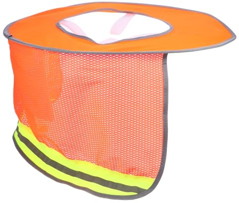 TOPBATHY Pare-Soleil pour Casque de Chantier Visière Intégrale et Bandes Réfléchissantes pour Travaux en Extérieur
