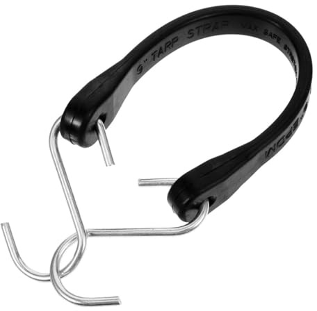 ZUNOXAZ Correa Elástica De Goma con Ganchos para Camiones Correas De Amarre para Lonas Cuerdas Elásticas para Atar Objetos Remolques y Barcos