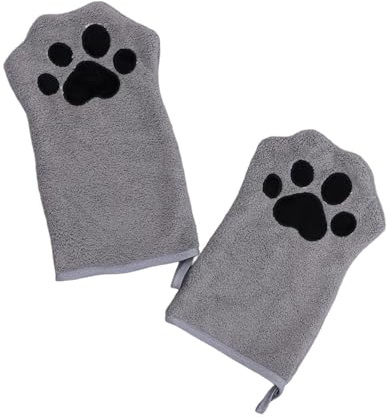 Dcfbkl Weiches, saugfähiges Haustierhandtuch für kleine bis große Hunde, schnell trocknendes Waschlappen, dicker Stoff, hängender Griff, Hundereinigungszubehör