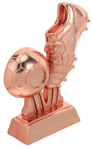 SOPOTUTU Premio Scarpa da Calcio d'oro Placcato 10x4x15 Cm, Coppa Calcistica, Souvenir e Ricordo del Campionato di Calcio, Coppa Sportiva da Collezione per Tornei e Premiazioni