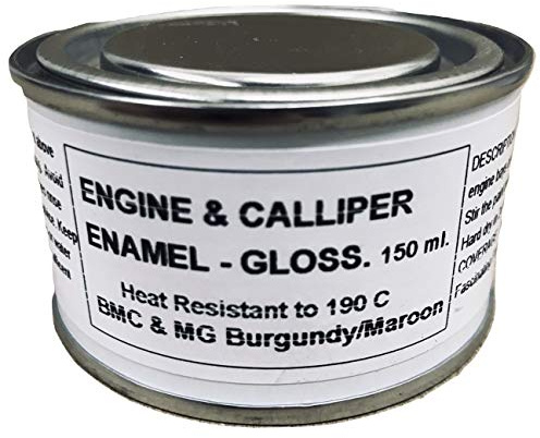 1 x 150ml Burgundy/Maroon Gloss Heat Resistant Brake Caliper & Engine Paint