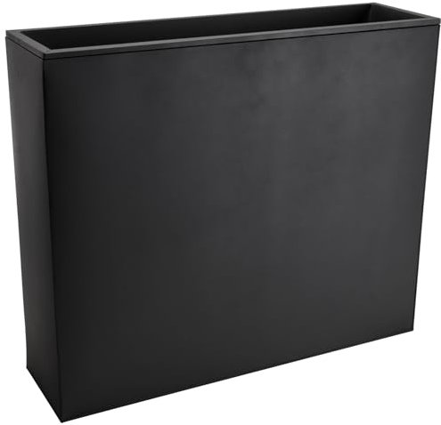 VIVANNO Pflanzkübel Raumteiler Sichtschutz Zink Anthrazit ELEMENTO 75x90x25