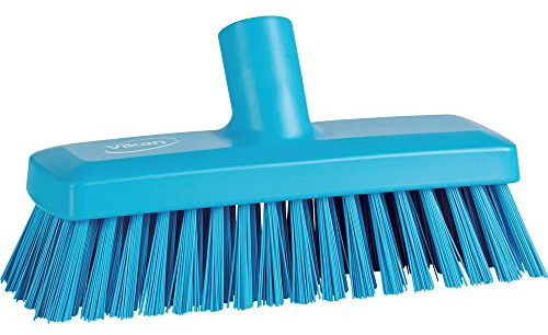 Vikan 70423 Compact Wall/Deck Scrub - Hard - Blue