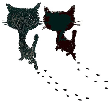 GIVBRO Bügelbild Patches Katzen Applikationen Aufkleber Wärmeübertragung Patches Bügelflicken für T-Shirt DIY Zubehör (#C)
