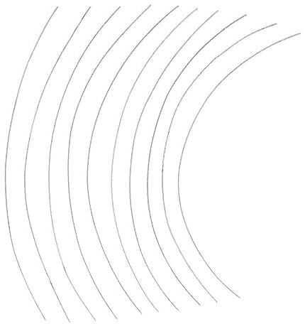 easyhaha 10 Stück 15 cm Länge 0,45 mm superfeine Diamant-galvanisierte Draht-Sägeblätter for DIY Jade Metall Marmor Granit Holz (Color : 10pcs)