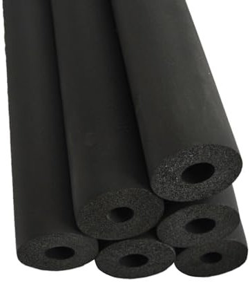 Janeepoch Tubo Isolante Antigelo Tubi in Schiuma per 6/13/16/20/25/32mm ID Trampolino Condizionatori d'Aria Tubi dell'Acqua Impermeabile Tubo in Gommapiuma Nero (Size : 20mm x 9mm x1.7m)