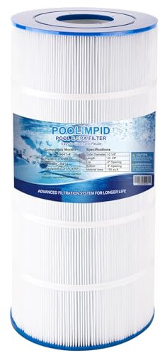 Poolimpid C150S Poolfilter, kompatibel mit Hayward CX150XRE, Hayward SwimClear C150S, PA150S, Unicel C-9441, 150 m², Kartusche, 1 Packung