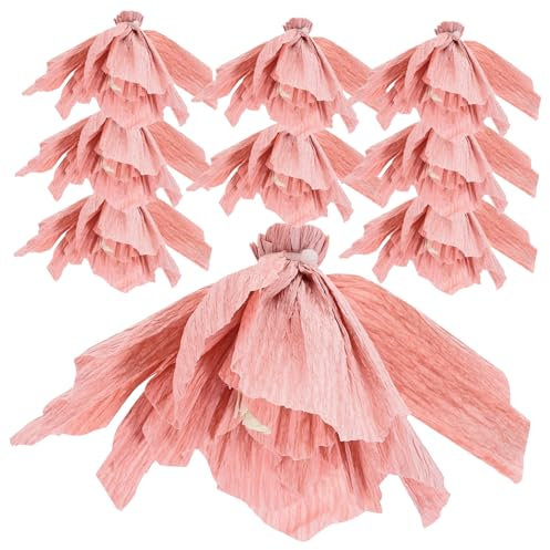 Warmhm 10St hochzeitsdeko Ornament Wohnkultur Dekor Blumenanhänger aus Papier Papierhandwerk schmücken aus Papier Fenster Krepp-Papier Kunst Kulissen Requisiten Papierblumen