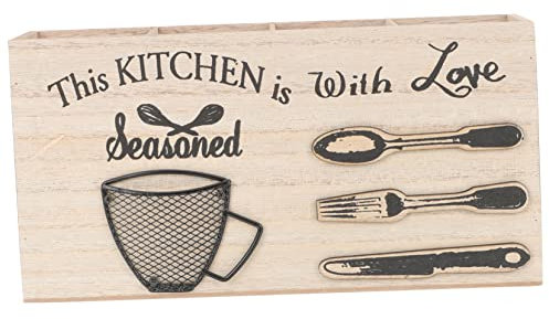 COLLBATH Tischdekorationen Für Hochzeiten Feine Utensilienbox Mit Fächern Haushaltsbesteck-organizer Utensilienzubehör Aufbewahrungshalter Aus Holz