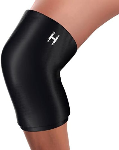 Homedics Support de Compression Coude et de Genou en Gel Apaisant Chaud et Froid, Pour le Coude et le Genou Avec Tissu Super Doux et Rembourrage Hydrogel Pour Soulager et Détendre, Noir