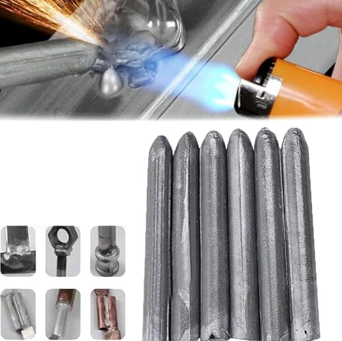 Lot de 6 tiges de soudage universelles à basse température en métal pour soudure facile à fondre, tiges de soudure en aluminium, tiges de soudage faciles pour le soudage