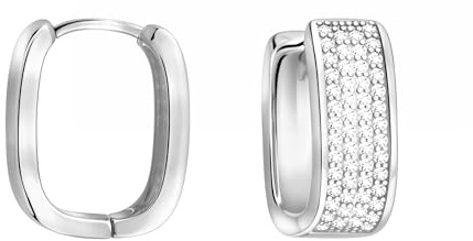 SOFIA MILANI - Damen Ohrringe 925 Silber - mit Zirkonia Steinen - Zirkonia Creole - E2874