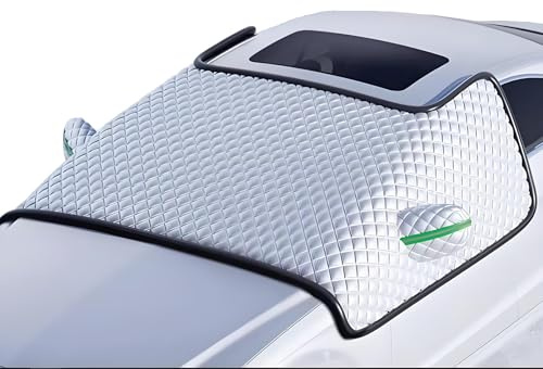 VAEVEN Frontscheibenabdeckung für VW Polo V (6R,6C) 2011-2018, Windschutzscheibe Abdeckung, Schneeschutz Regenfest Autoscheibenabdeckung Faltbar Scheibenabdeckung