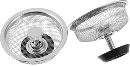 Uonlytech 2pièces Bouchon De Vidange Pour Évier De Cuisine Bouchon Maille Pour Évier Filtre Pour Sans Bords Pour Remplacement