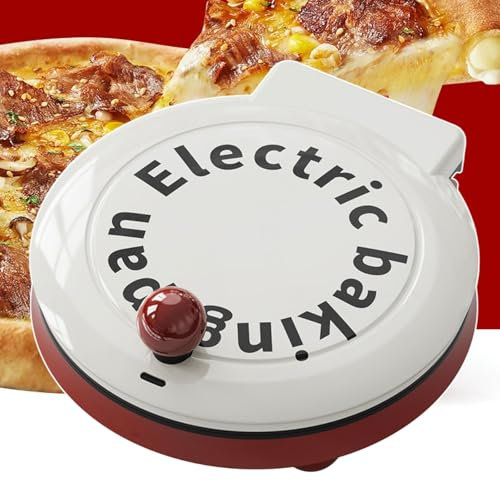 Elektrisk Pizzaugn, Energieffektiv Pizzatillverkare, Perfekt Crepe, Pannkaka Och Omeletttillverkare Non Stick Snabb Värme Multikokare, 23 Cm Inomhus Pizza Ugn, Bordsskiva Pizza Ugn