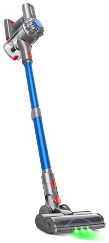 Ivormentico Aspiradora sin Cable, Aspiradora con LED Verde, Gris