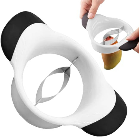 Découpeur de Mangues - Outil De Coupe Et Épluchage De Fruits Avec Enlèvement De Noyau - Manche Ergonomique Accessoire de Cuisine pour Fruit Découpage Épluchage Maison Bureau Restaurant Camping Boutiqu