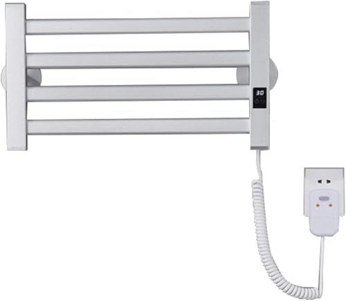 Scaldasalviette elettrico riscaldato, portatile da parete o autoportante per bagno, soluzione di asciugatura efficiente