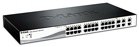 D-Link DES-1210-28 Fast Ethernet Smart Managed Switch (24 x 10/100 BASE-TX-Ports, 2 x 1000 BASE-T-Ports, 2 x Combo-Ports)