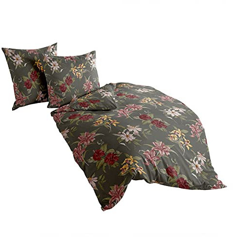 Traumschlaf Biber Bettwäsche Luise 1 Bettbezug 155 x 220 cm + 1 Kissenbezug 80 x 80 cm