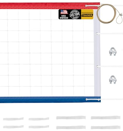 Professional Volleyball Net Black 1-Pack