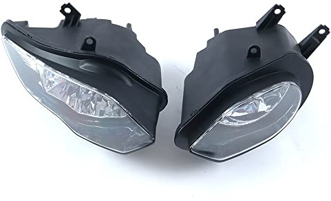 Motorcycle Front Headlight Headlamp Assembly Compatible for BMW S1000RR 2015 2016 S1000 RR 15 16 Motorbike Plastic Headlight Front Head Lamp