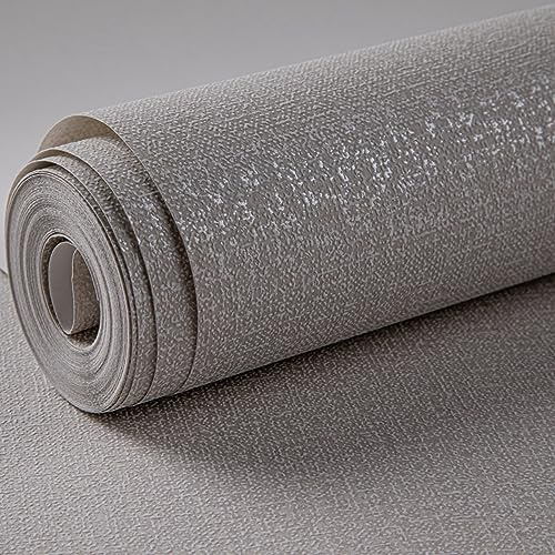 BPILOT Tapete 3D Kieselalgen Schlamm Leinen Textur Vliestapete Schlafzimmer Wohnzimmer Tapete Nicht Selbstklebend Grau A
