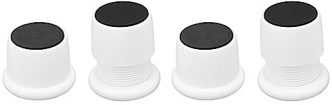 OKJHFD Waschmaschinen-Fußpolster, 4 Stück, Anti-Vibrationsmatte, Fußpolster, Möbelerhöhung, Absorber, Möbelpolster Für Trockner, Waschmaschine, Sofa Und Spülmaschine(Weiß)
