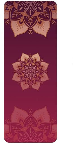 Fansu Esterilla de Yoga Antideslizante, 1 mm Esterilla de Yoga Pilates Esterilla de Gimnasia Plegable Colchoneta de Fitness Suave Esterilla Deporte Viaje par Ejercicio (183x68cm,Yoga 4)