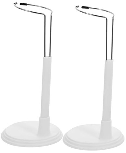 Vaguelly 2stücke Puppenständer Aus PVC-Material Tragbar Und Aufbewahrungsfreundlich Für Große Puppen Für Zuhause Und Laden Weiß