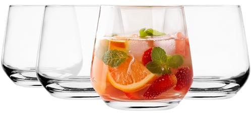 Glasmark KROSNO 1992 Juego de 4 vasos de 310 ml, vasos de agua, vasos de cóctel, vasos de zumo, vasos de agua, aptos para lavavajillas