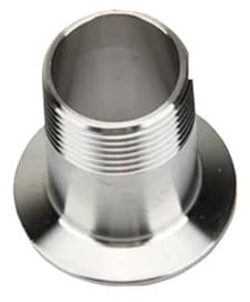 Male 1/4 3/8 1/2 3/4 1 BSPT Female x 0.5 1.5 2 2.5 Tri Clamp Pipe Fitting Connector SUS304 Stainless Sanitary Homebrew(Male,1/2)