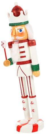 MAGICLULU Cascanueces de Navidad árbol Adornos Exterior Figurilla Cajas decoración de de Madera Decoraciones de Cascanueces decoración de de Navidad Rojo