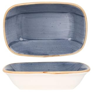 Bonna Placa de servicio - Aura Dusk - Porcelana - 17x11.5 cm - juego de 2