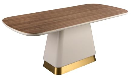 Angel CERDÁ Table à Manger rectangulaire en Noyer et Bois Beige 1166