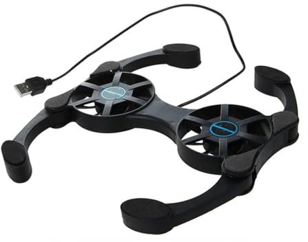 DGOINGPI Base Refrigeradora Portatil Gaming Almohadilla de refrigeración para Ventilador, 2 Ventiladores, refrigerador para portátil, Soporte para Ordenador portátil refrigeracion portatil Soporte
