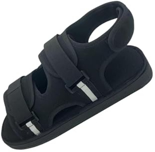 QUXVUIS Chaussure en plâtre professionnelle et conviviale, pour Support de Fracture du pied, plâtre d'orteil, botte post-opératoire, caoutchouc, S