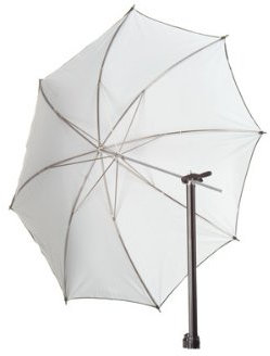 Paraguas difusor 2en1 / Reflector - Fuera Negro/Blanco en el Interior única Moneda Convertible - el Envoltorio extraíble - 60,152 cm