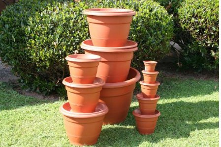 Blumentopf 60 cm terrakotta Pflanzentopf Blumenkübel Pflanzgefäße