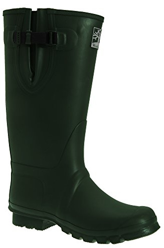 Insulated Wellington Boots - W258E - Size: 9 - Color: dark olive