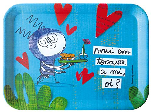 Laroom Bandeja, Melamina, Turquesa