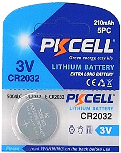 PKCELL CR2032 DL2032 BR2032 3V Lithium 210 mAh, 100 Stück, 20x5 Blister | 100 PKCELL CR2032 Lithium-Knopfzellen mit 3V und 210 mAh, geliefert als 20 Blisterkarten mit je 5 Batterien im Vorratspack.