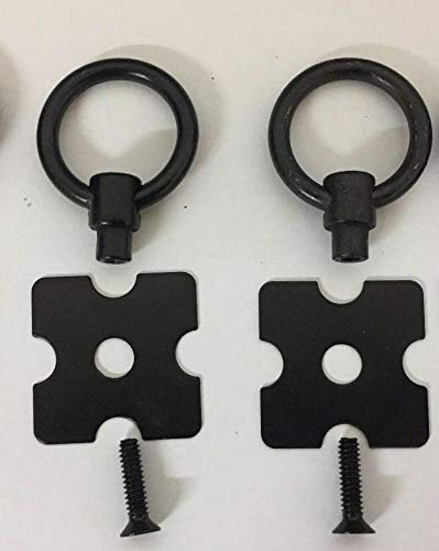 Corona Replacement Furniture Fittings Black Metal Handles x 4