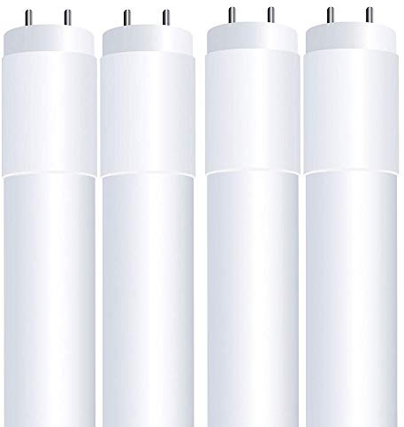 Feit Electric T8 LED Bulbs 4 Foot, 40 Watt Equivalent, Type A Tube Light, Plug & Play, T8 or T12 LED Tube Light, LED Fluorescent Replacement, Frosted, T48/840/LEDG2/4, 4100K Cool White, 4 Pack