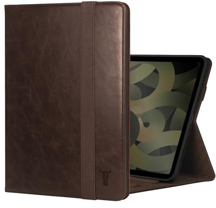 TORRO Lederhülle kompatibel mit iPad Air 11 M4 (2026), M3 (2025) & M2 (2024) und iPad Air 5. / 4. Generation - Hülle mit Standfunktion, Apple Pencil-Ladefunktion und Auto Wake/Sleep (Dunkelbraun)