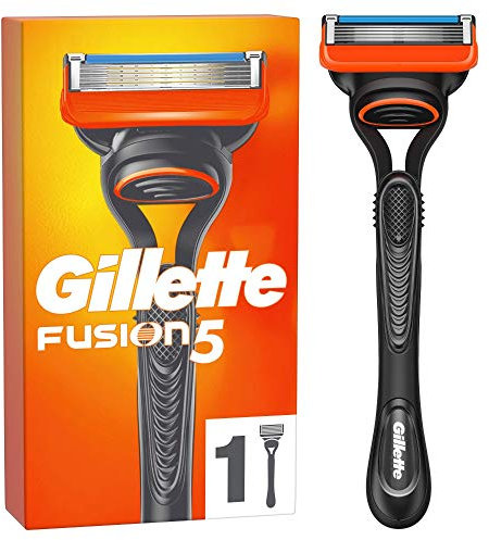 Gillette Fusion 5 Nassrasierer Herren, Rasierer + 1 Rasierklinge mit 5-fach Klinge, Geschenk Männer