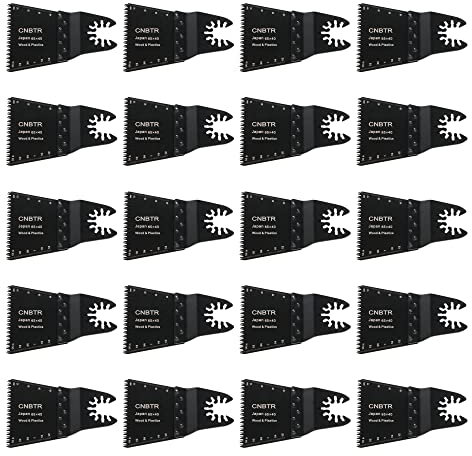 CNBTR Schnellspanner, oszillierendes Werkzeugteil, 65 x 40 mm, schwarzes Metall, zum Polieren, 20 Stück