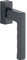 HOPPE Toulon SecuForte 11736045 Window Handle VK 32-42 mm Matt Aluminium Black