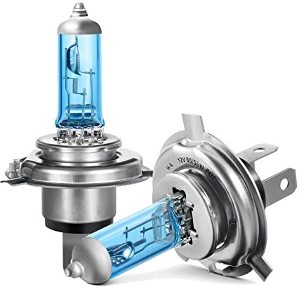 LTONXEN H4 Scheinwerfer Birne, E-Prüfzeichen, Warmweiß für Auto 12V 60W/55W Abblendlicht Fernlicht Ersatz Glühlampen.(2 Stück)