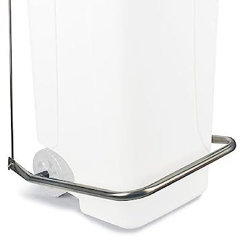 La zappa Pedale con aste in acciaio zincato per bidone di immondizia 80 lt